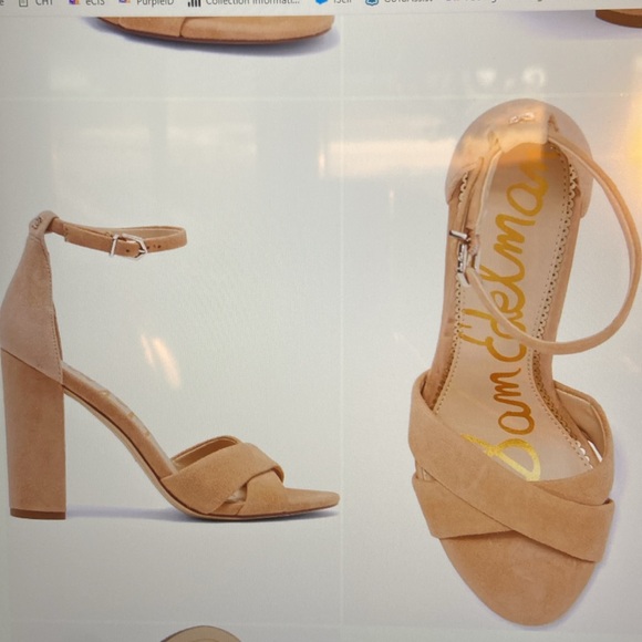 NWT SAM EDELMAN YANCY BLOCK HEEL ANKLE STRAP SANDAL - Picture 8 of 11